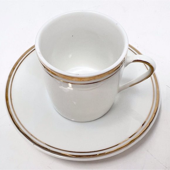 Himark Demitasse Espresso Cups With Saucers Fine China Set of 4 Japan 1984 - Picture 5 of 9